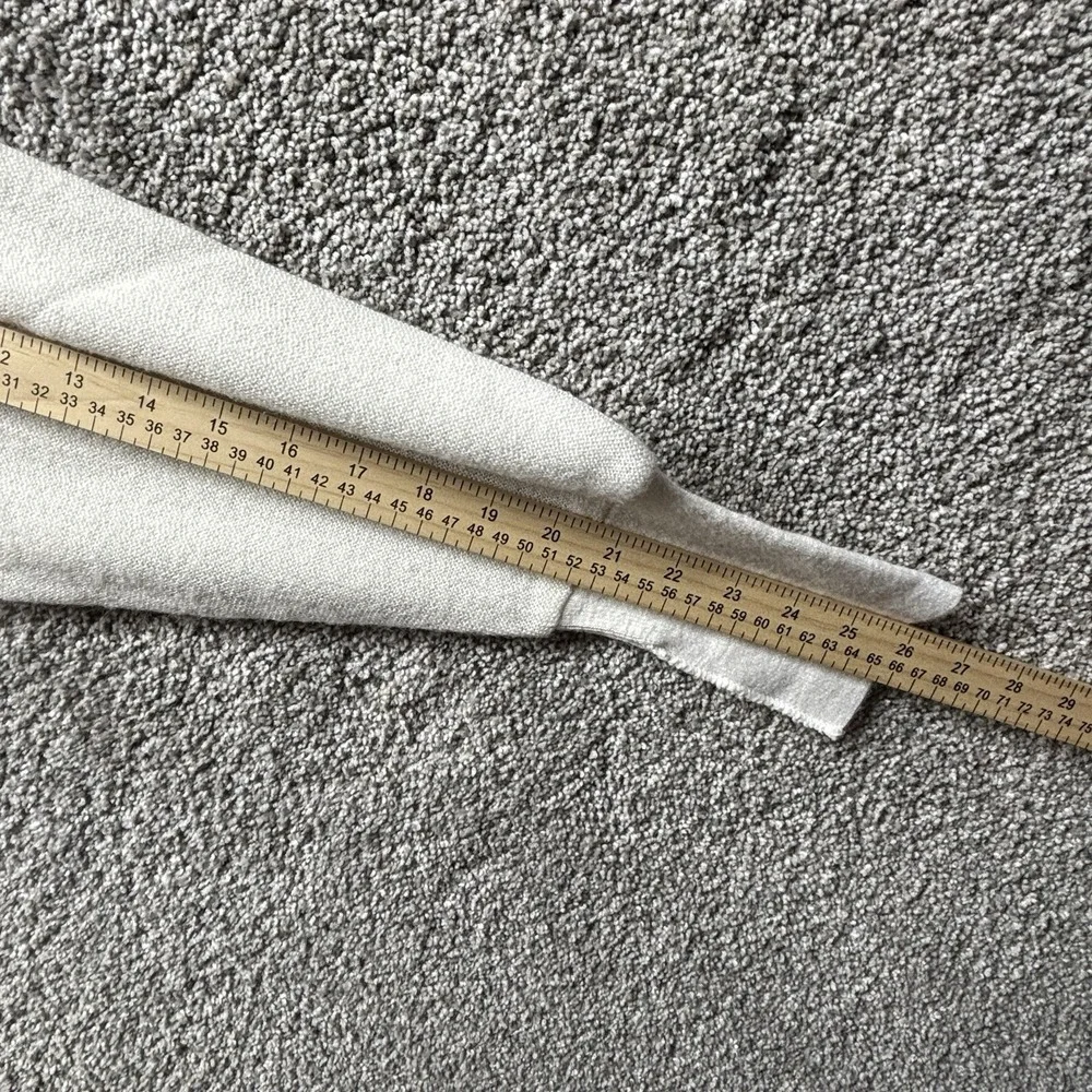 Vintage IZOD Lacoste Sweater Mens Large White Grandpa V Neck Orlon‎ Made USA 80s